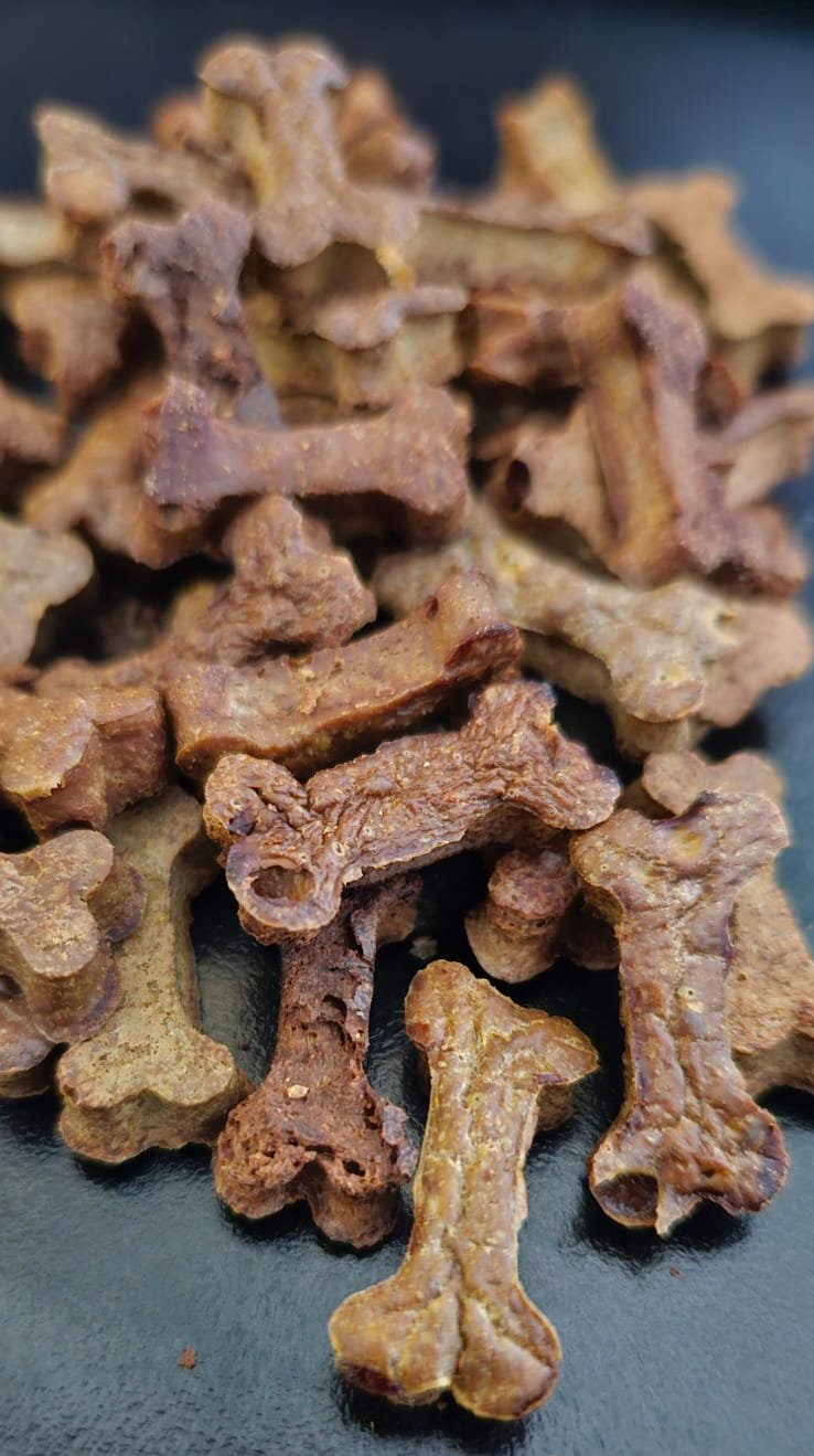 Duck Liver Treats shaped like a bone